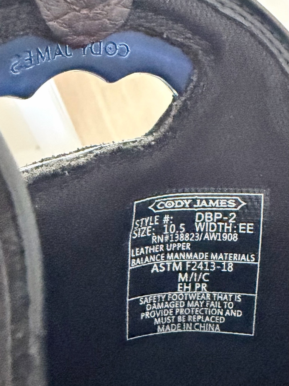 Cody James Brown Leather Cowboy Boots with Embroidered Shaft - Carbon Fiber Toe - Picture 3 of 11